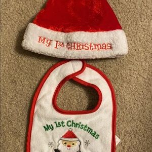 Christmas hat and bib